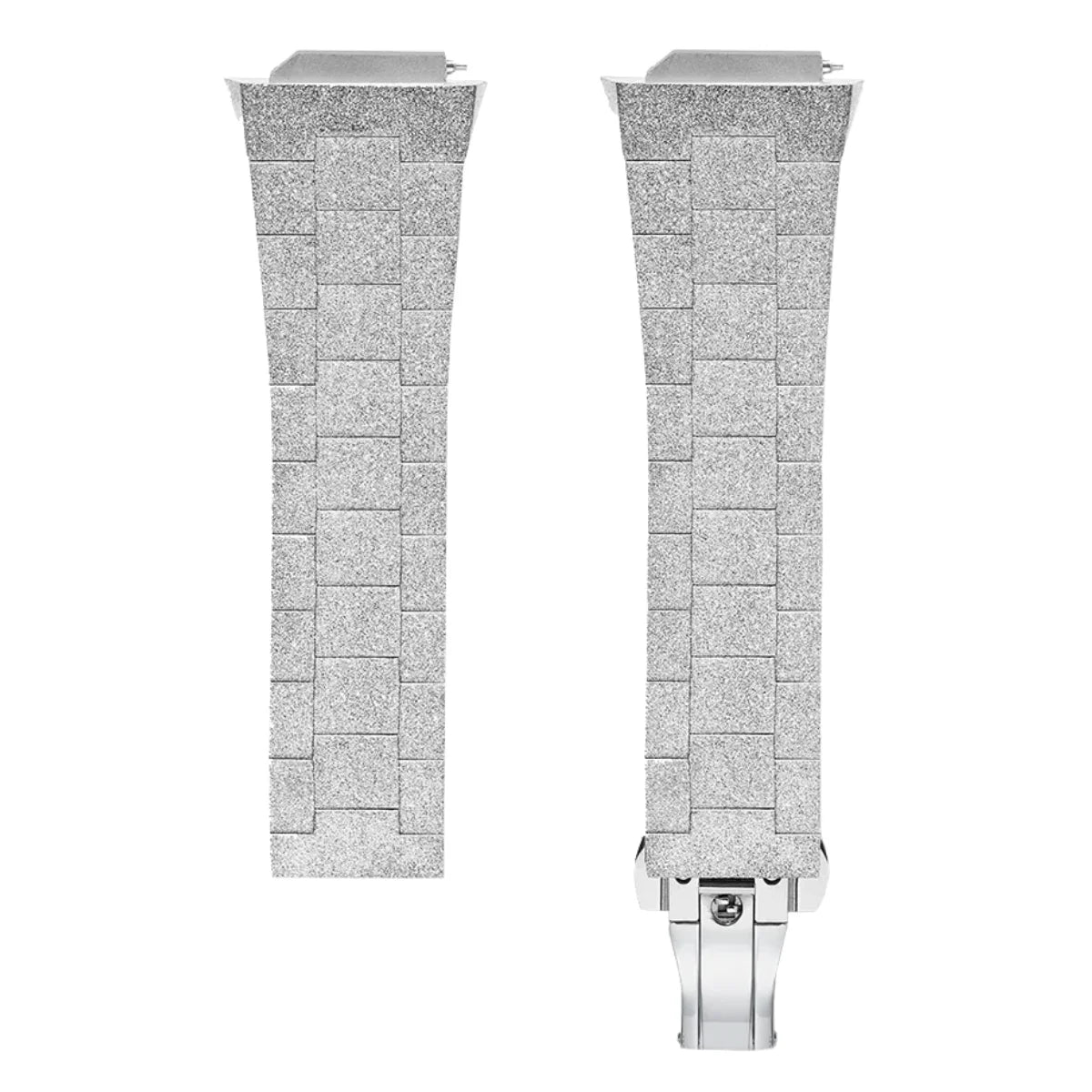 Herren Automatikuhr mit Sternenhimmel-Zifferblatt Frosted Silber