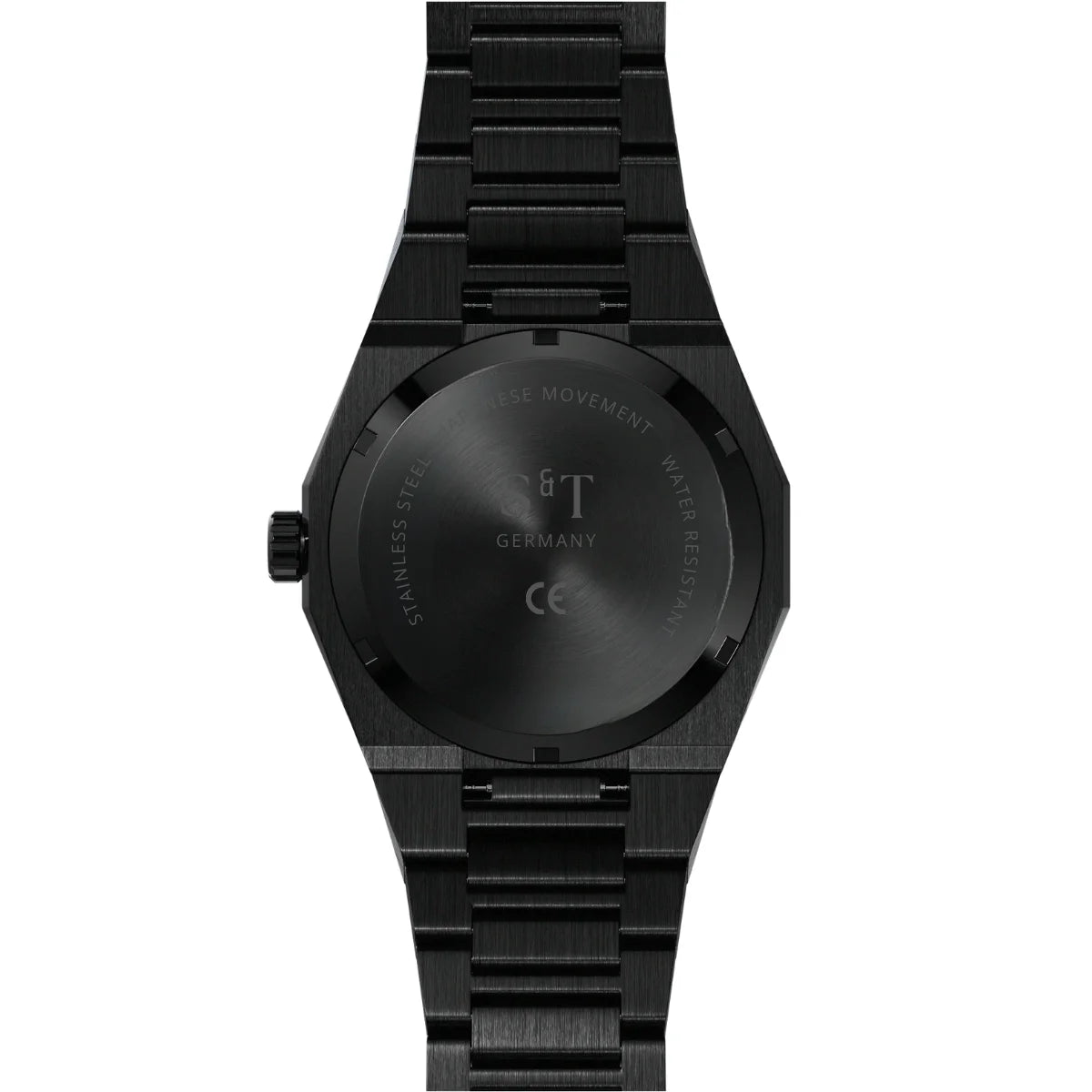 Men's automatic watch with starry sky dial frosted black