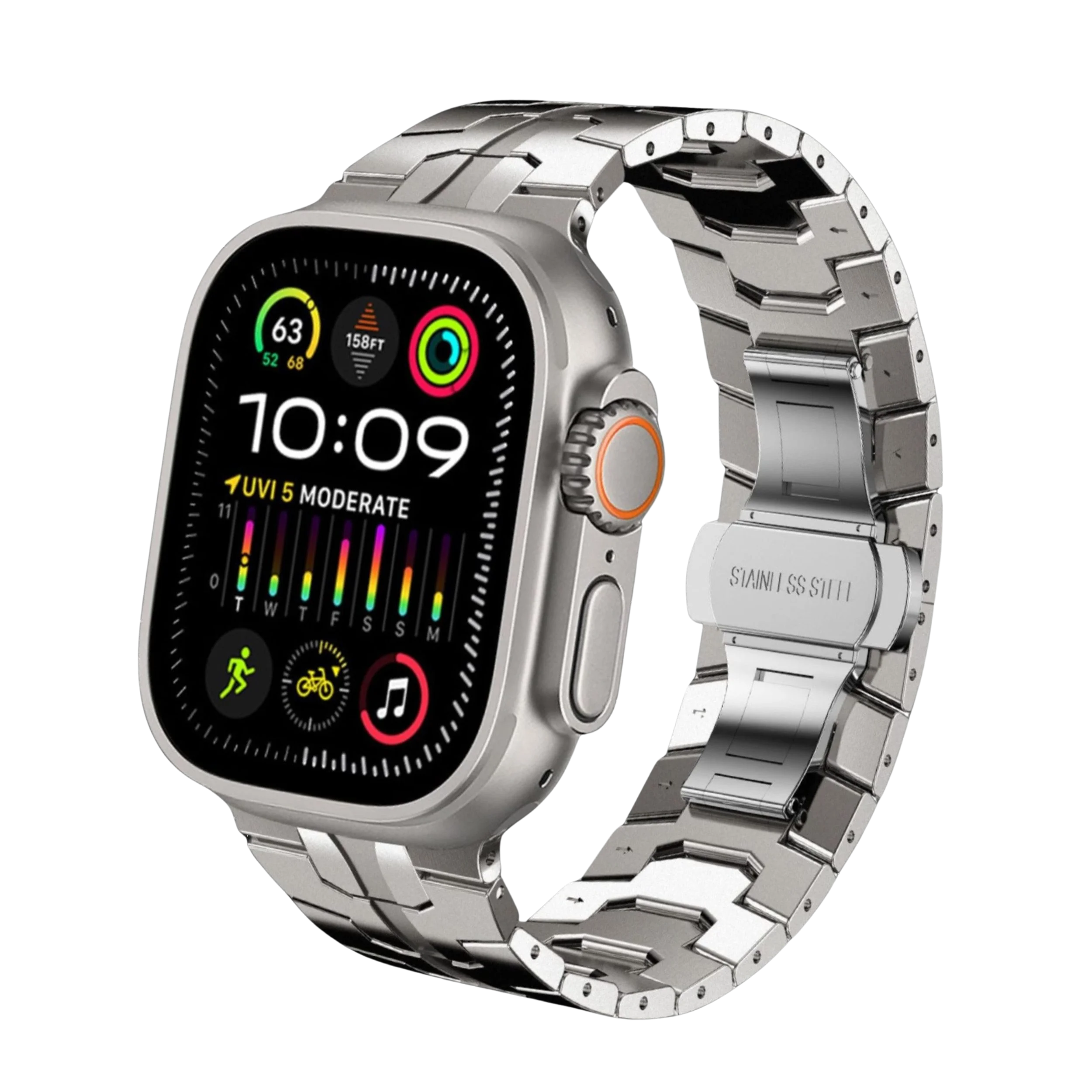 Premium Armband für Apple Watch Silber #02