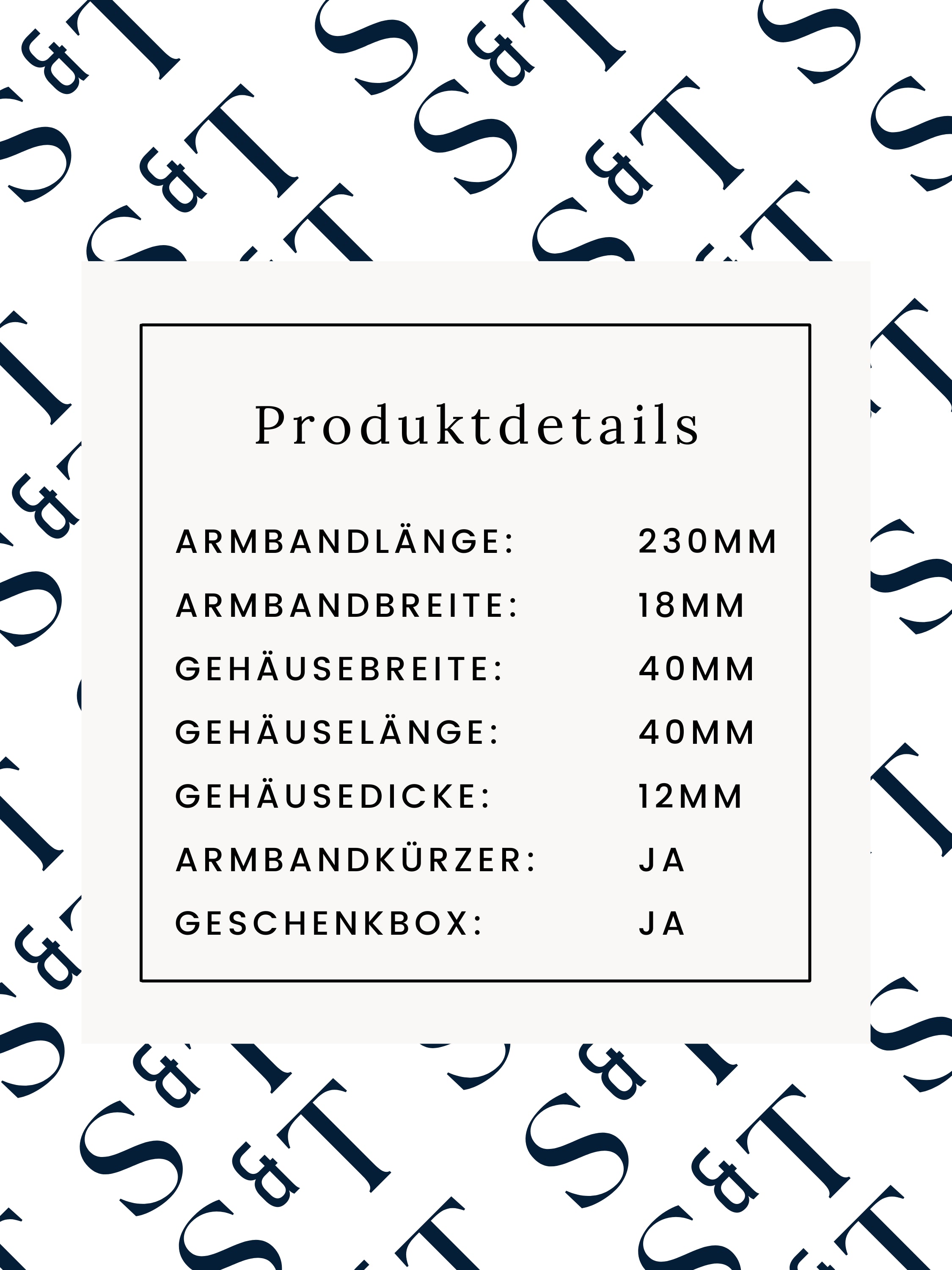 Herren Uhr Japanisches Uhrenwerk Blue Lake 1 Edelstahl Datum Wasserdicht