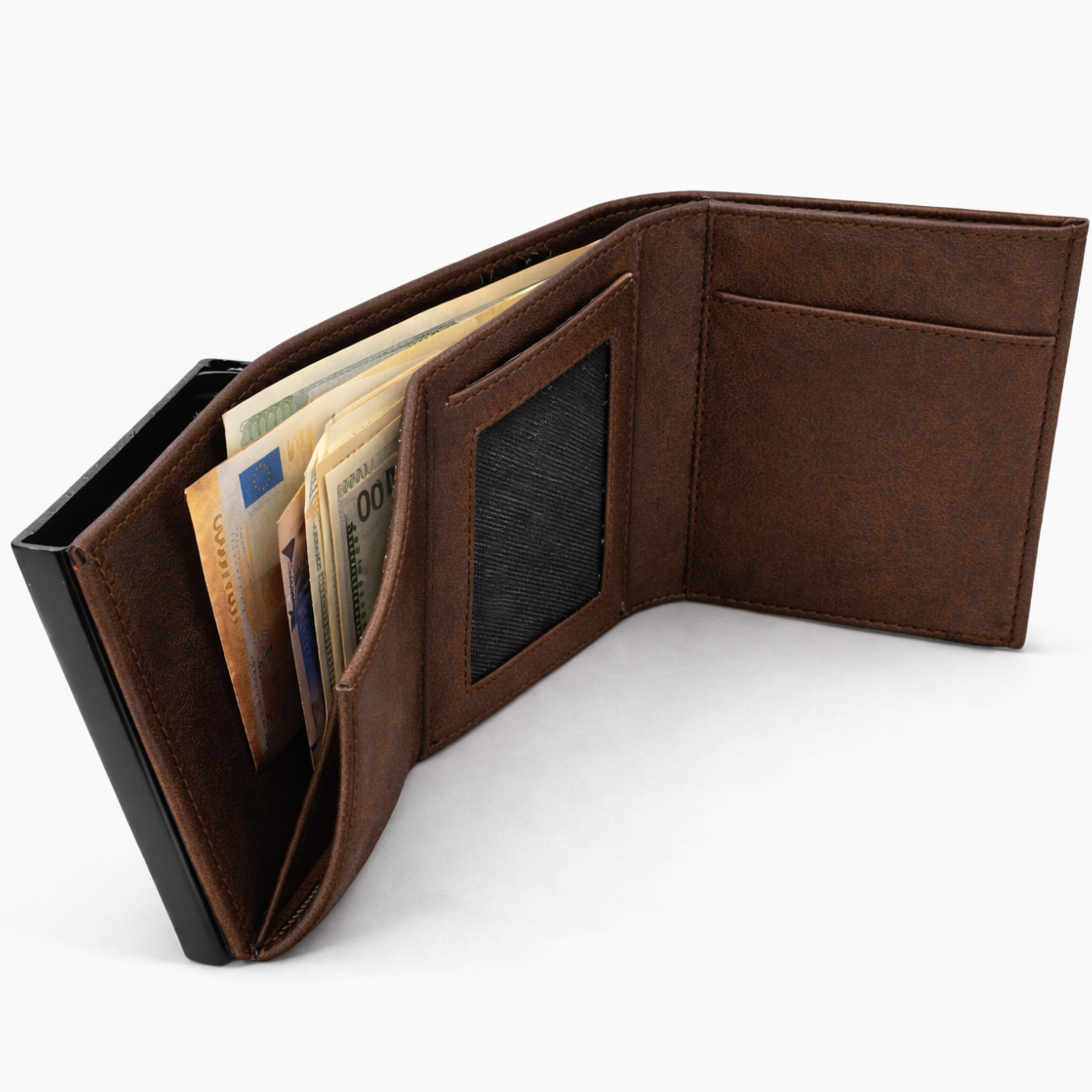 S&T Design Brieftasche RFID Blocker Cardholder Leder