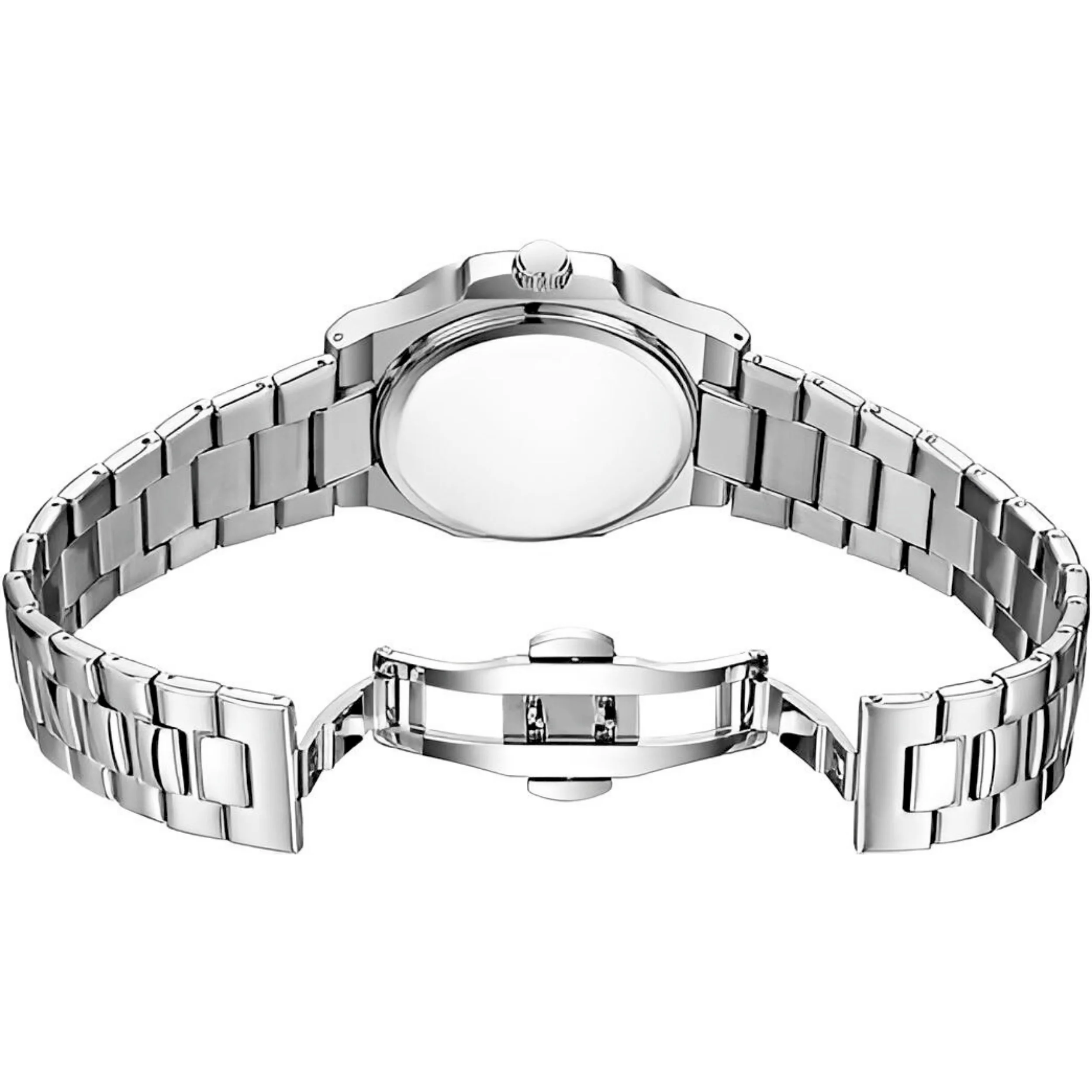 Men's wristwatch stainless steel 42 mm white