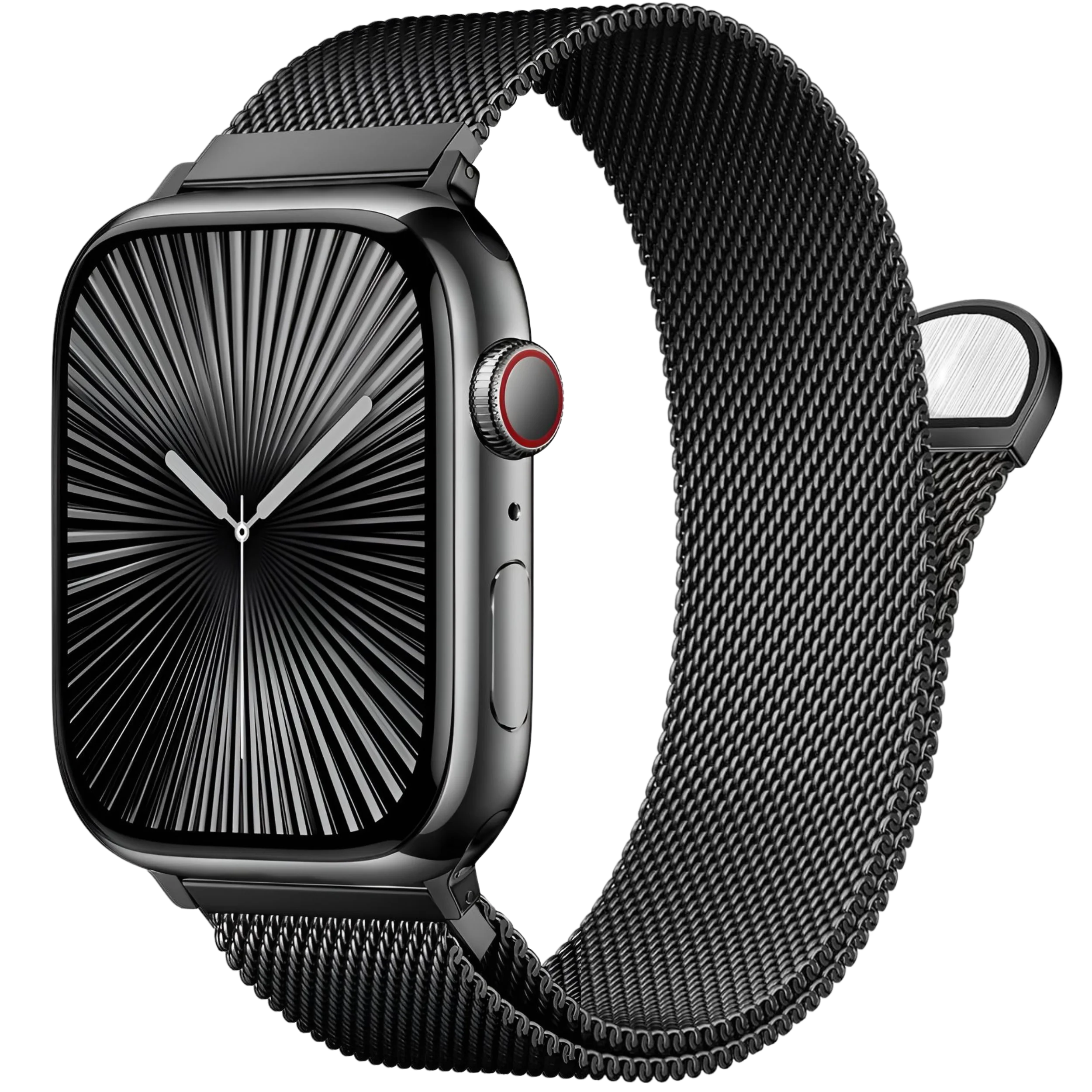 Mesh Armband für Apple Watch Schwarz #04