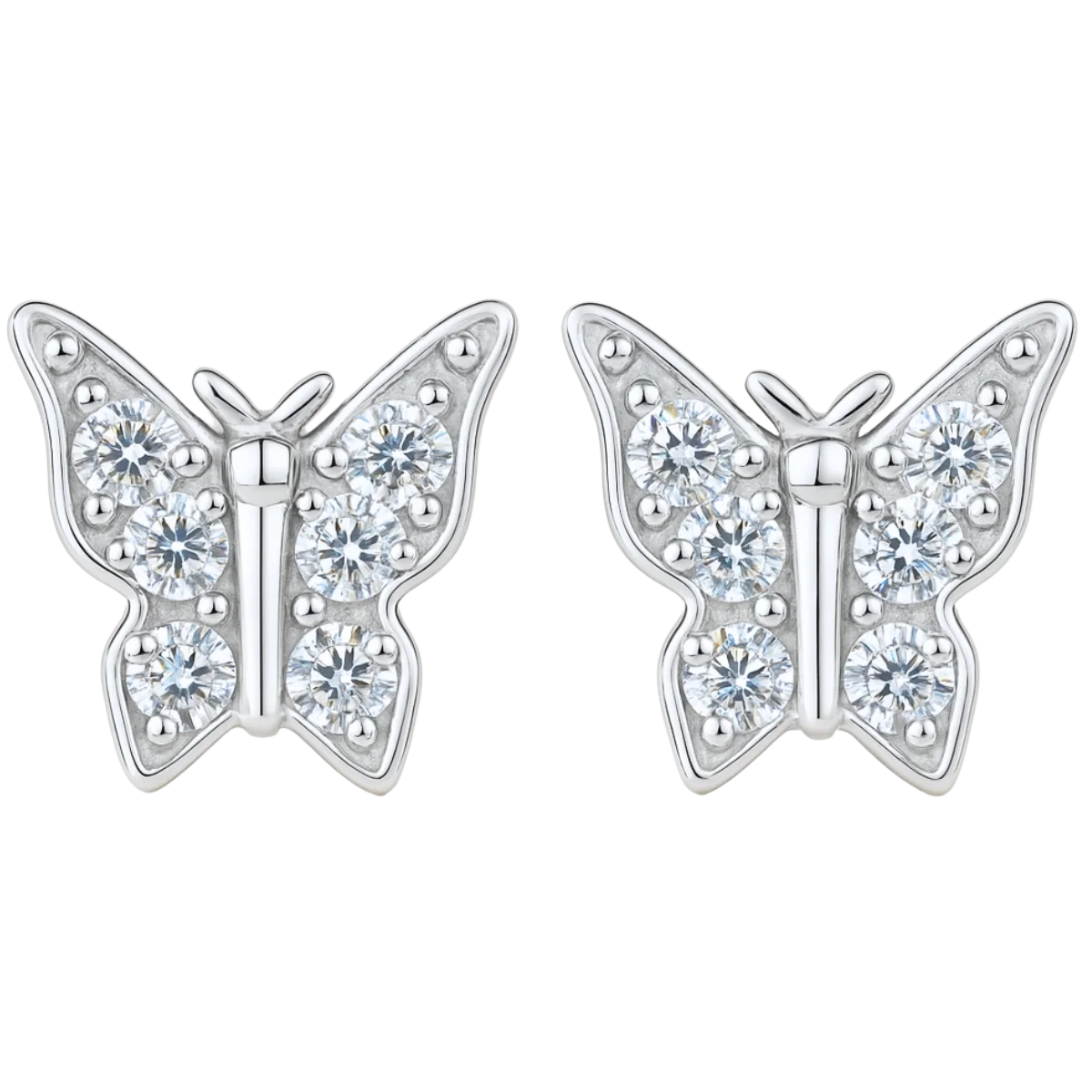 Women's earring 925 silver butterfly