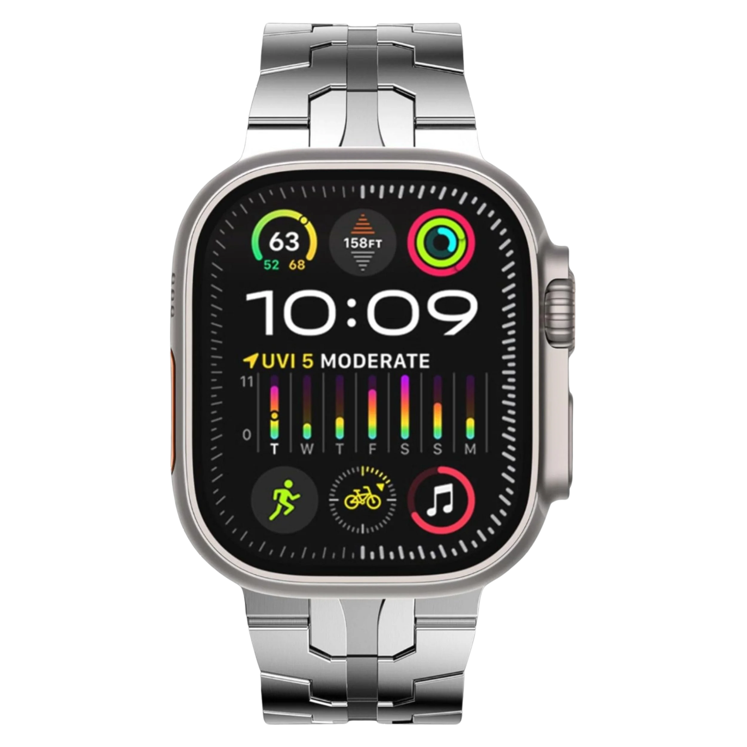 Premium Armband für Apple Watch Silber #02