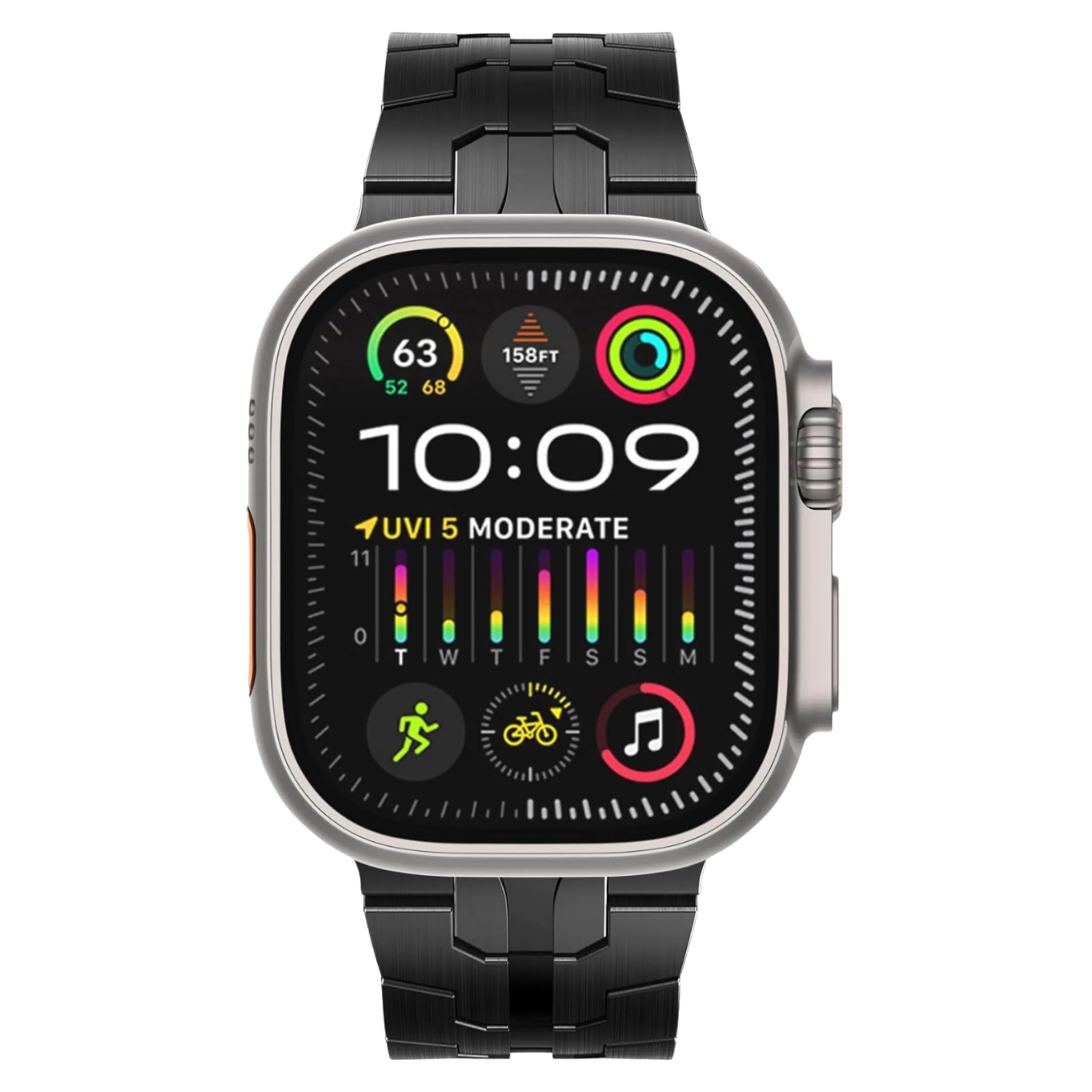 Premium Armband für Apple Watch Schwarz #02
