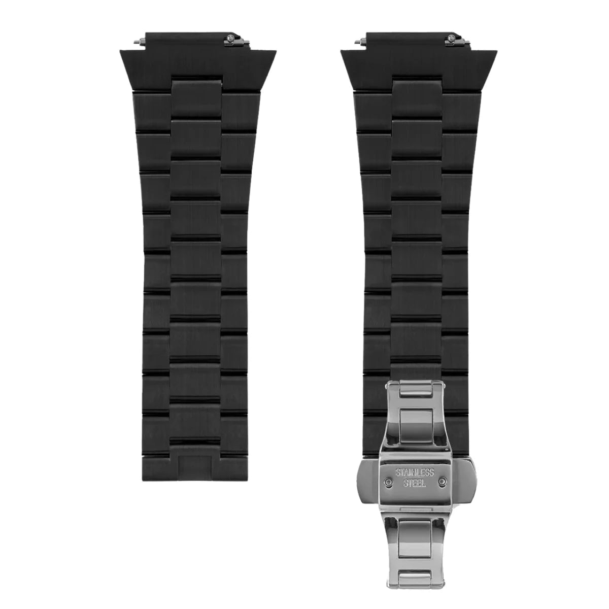 Herren Ersatz Armband Frosted Schwarz 230mm