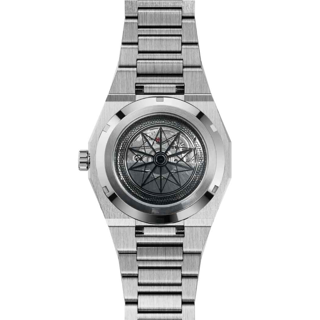 Frosted Skelett Herrenuhr TIME SPACE