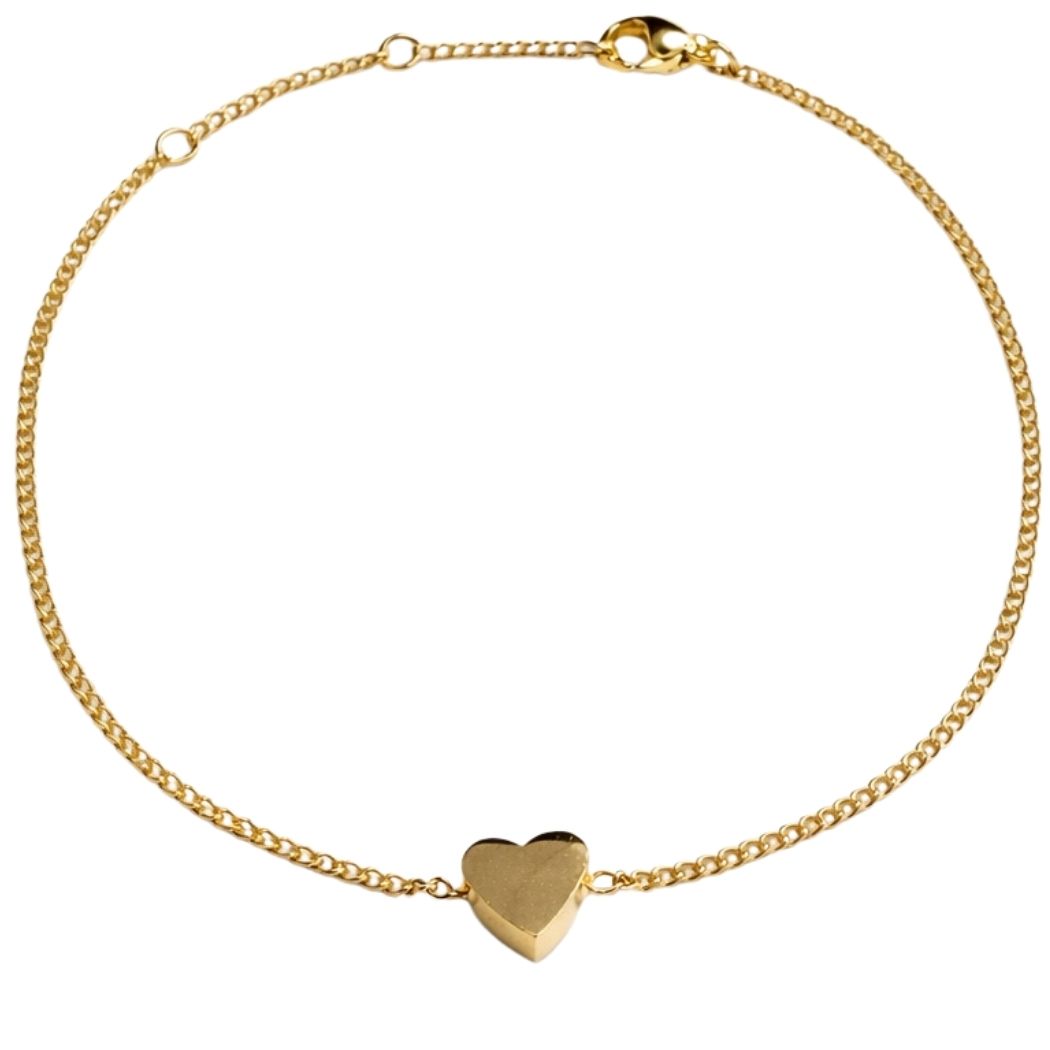 Herz Armband Damen Edelstahl Gold