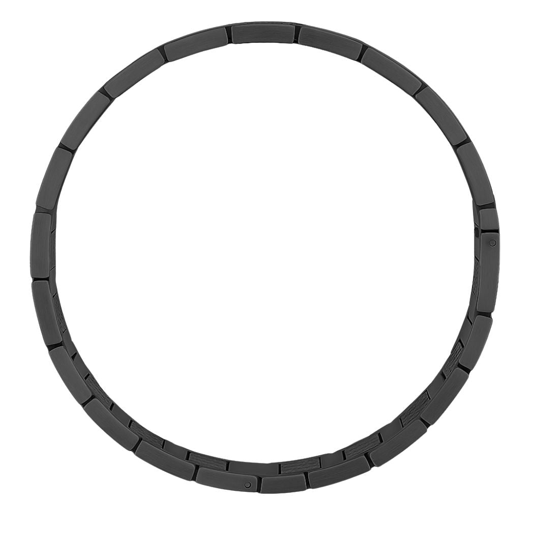 Massives Herren Edelstahlarmband 316L Schwarz