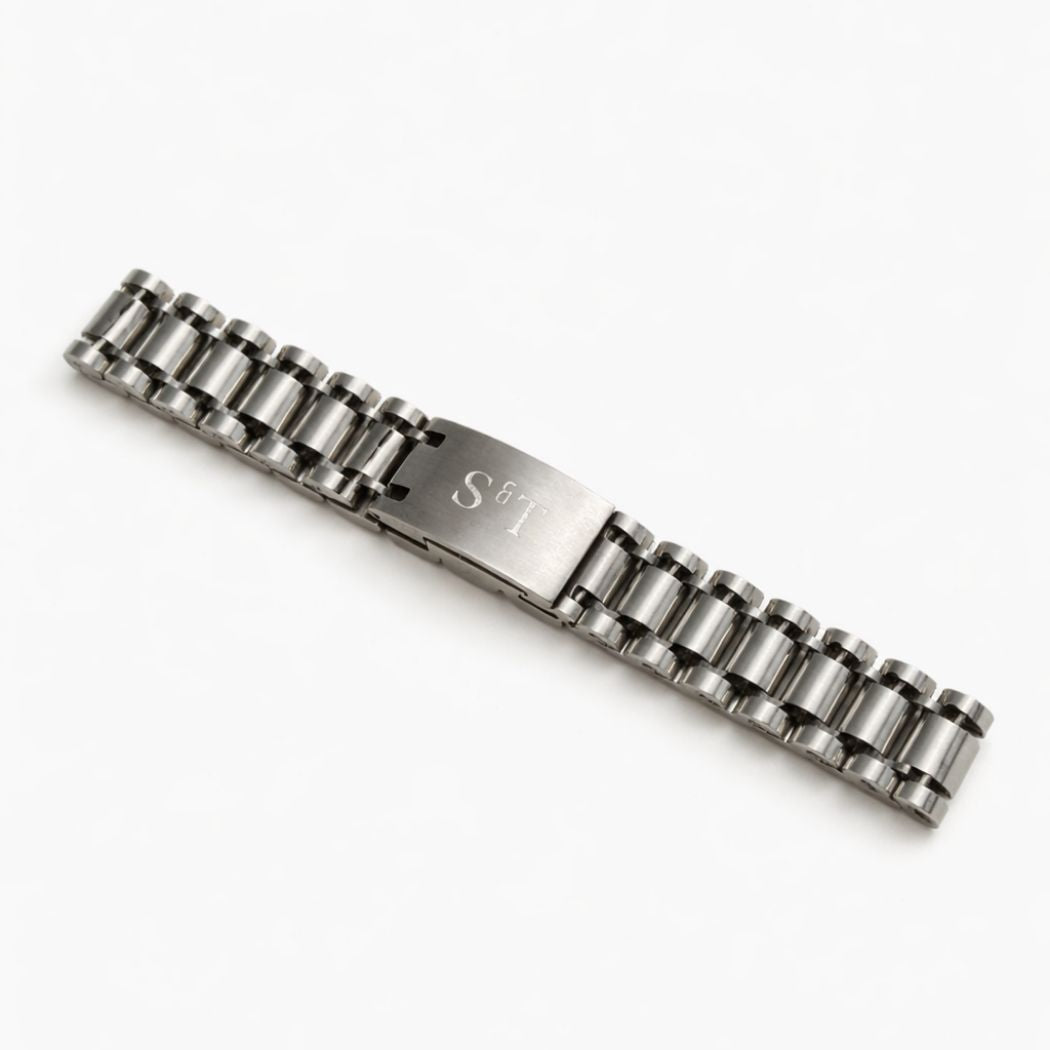 Massives Herren Edelstahlarmband Silber