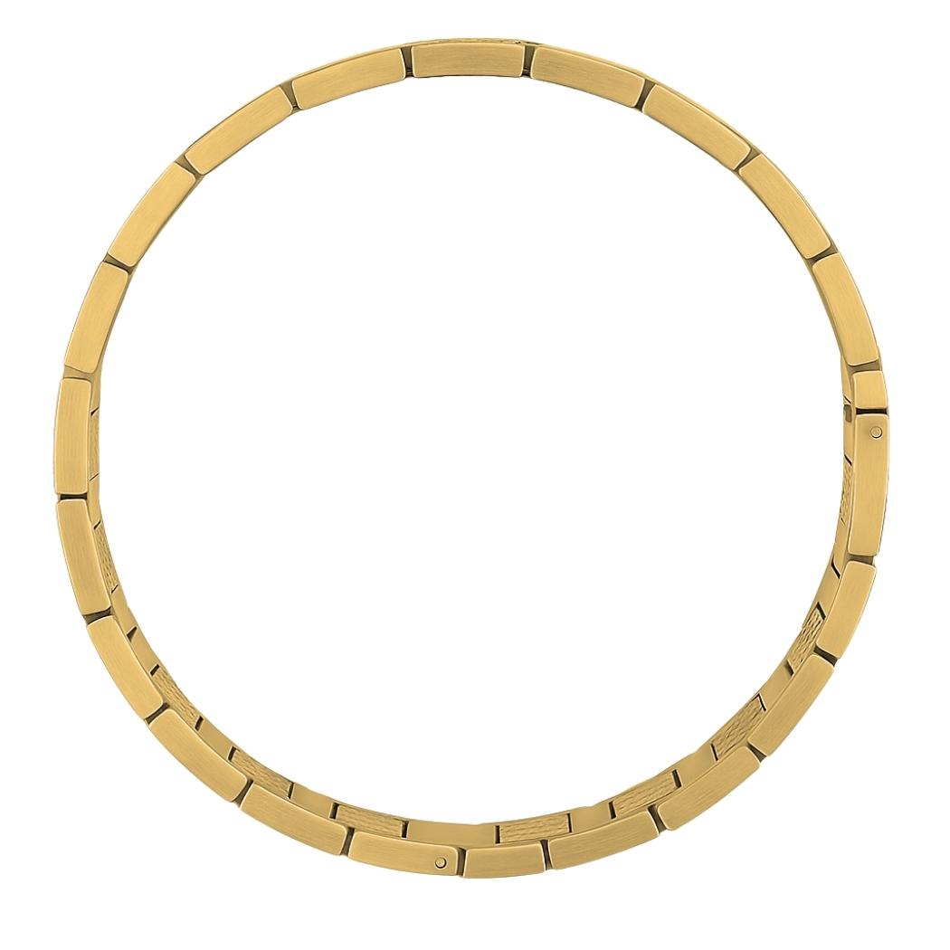 Massives Herren Edelstahlarmband 316L Gold