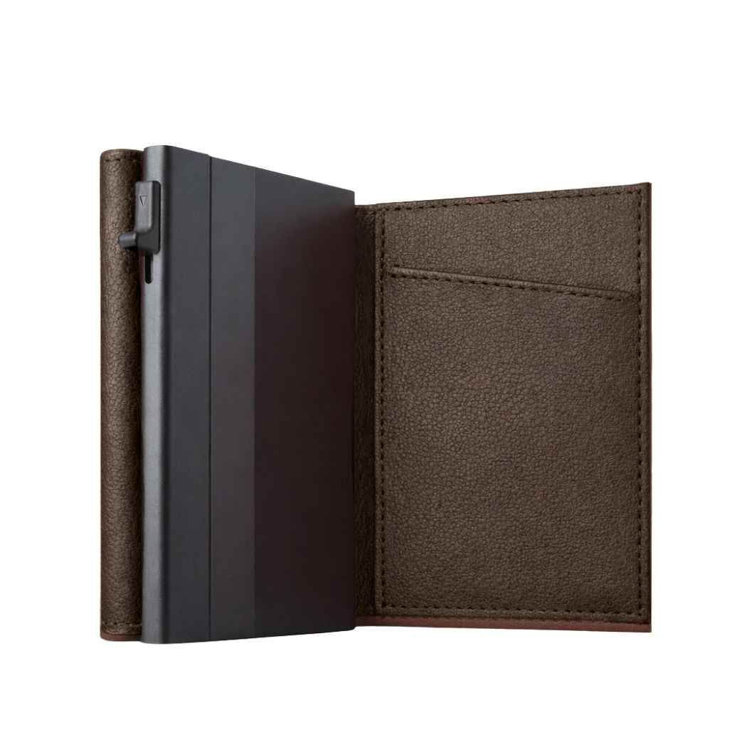 RFID Brieftasche Herren Slim Wallet Dunkelbraun