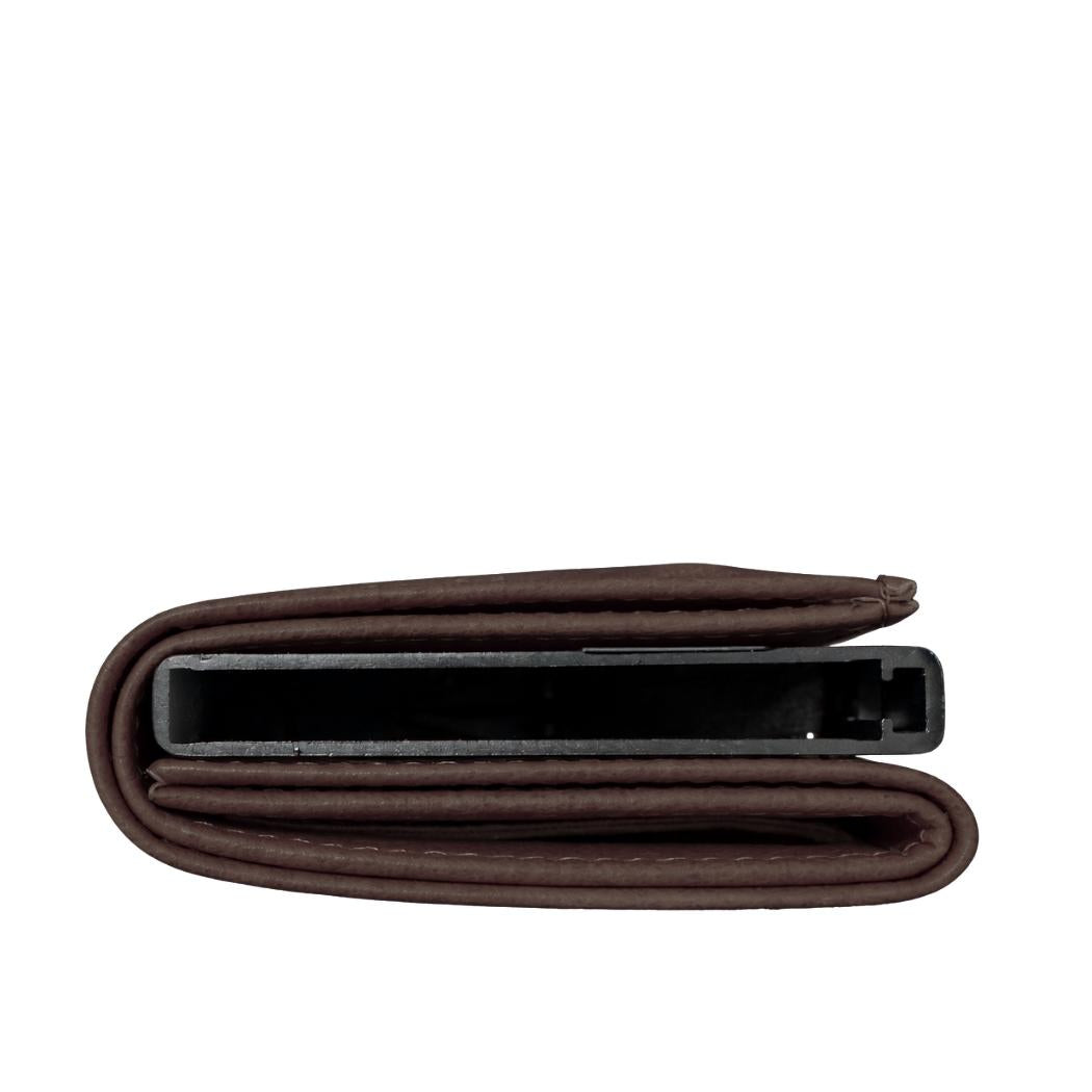 RFID Brieftasche Herren Slim Wallet Dunkelbraun
