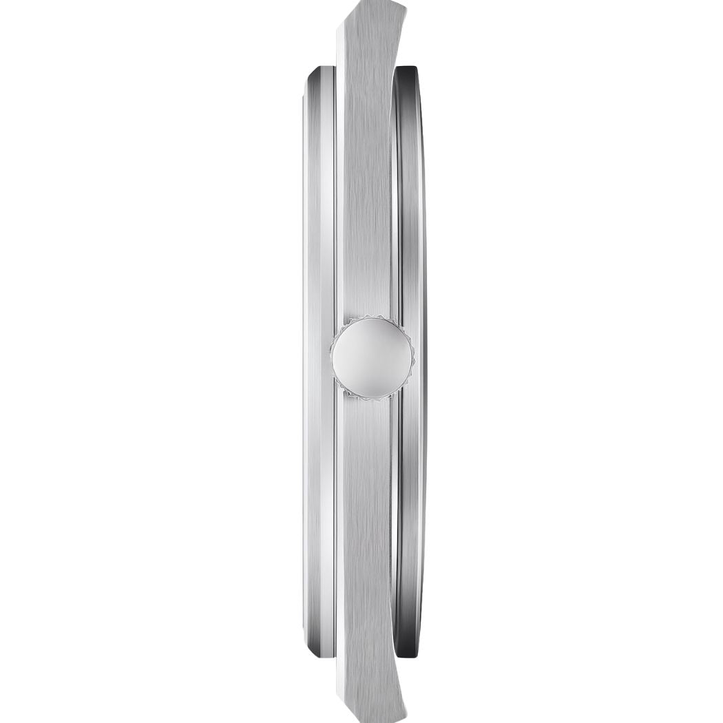 Schlichte Herrenuhr mit Edelstahlarmband Blau